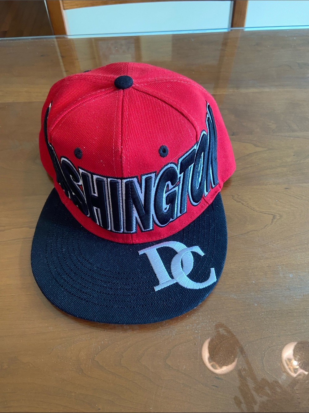 City Hunter Washington DC Red & Black Snapback Hat